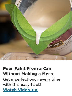 Copywriting example about pouring paint without making a mess