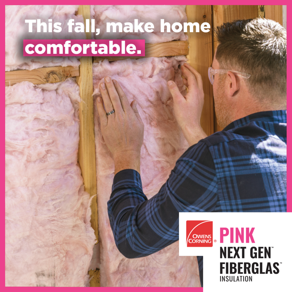 Graphic design featuring Owens Corning Pink Insulation, by Thomas Boni