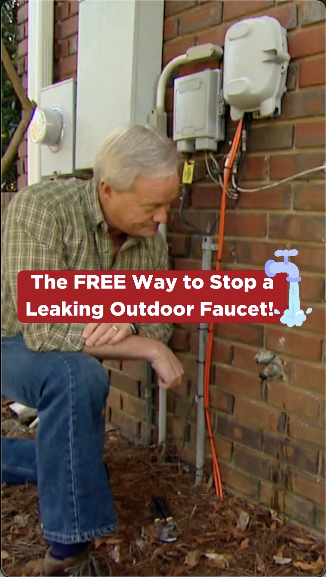 Video title for How to Stop a Leaking Outdoor Faucet. By Thomas Boni.