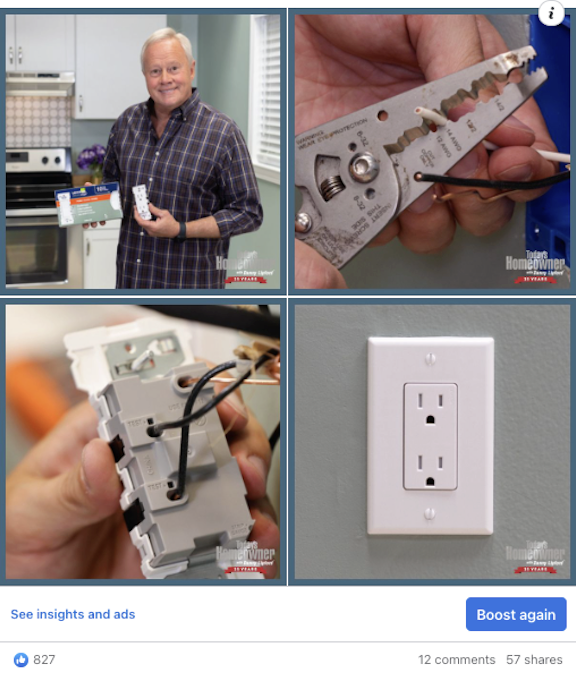 Sponsored social media post for Leviton. Ghostwritten by Thomas Boni.