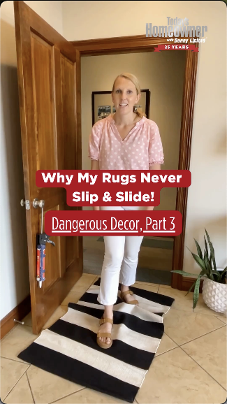 Video title for How to Prevent Slipping on Area Rugs. By Thomas Boni.